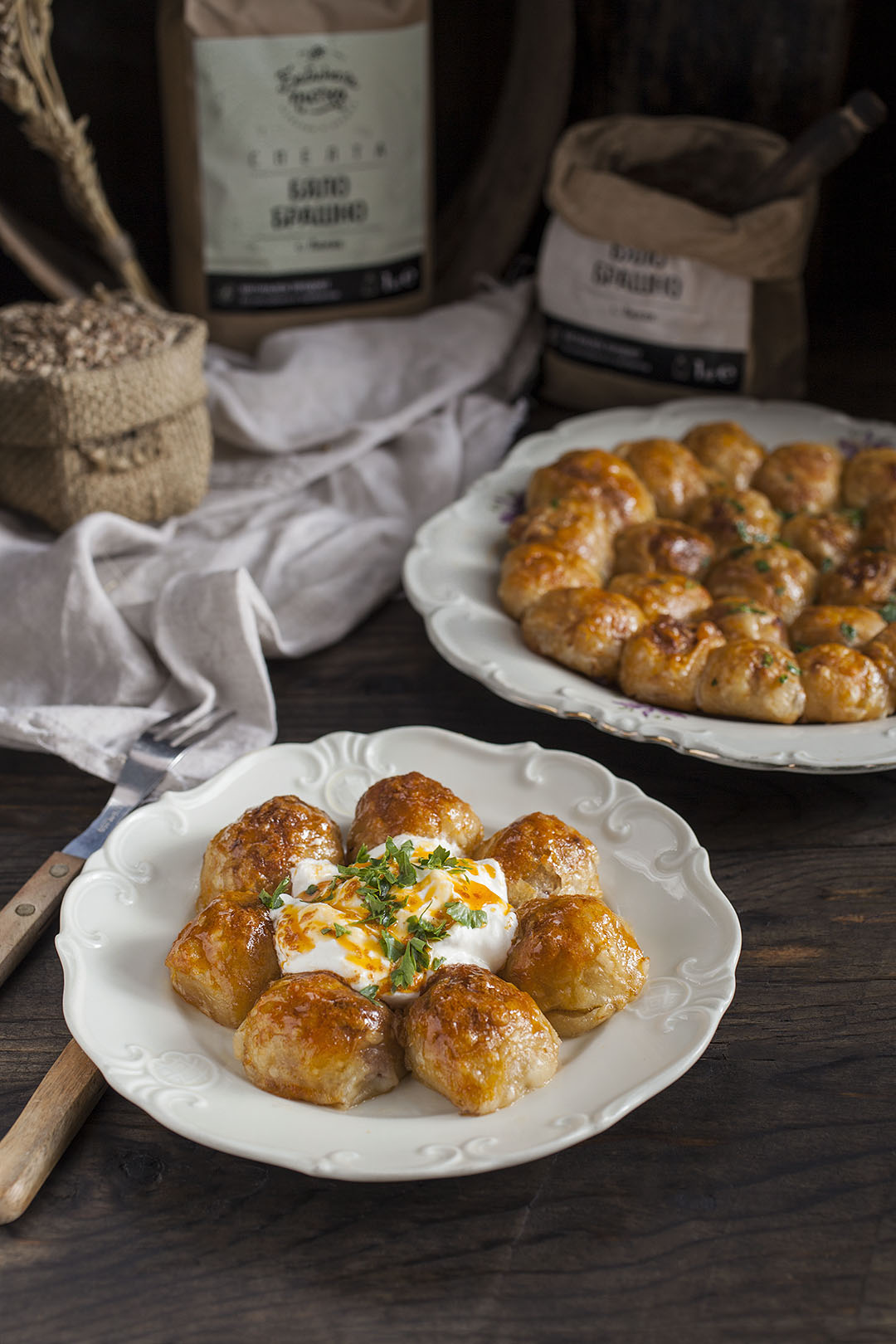 Хапки - банички с кайма