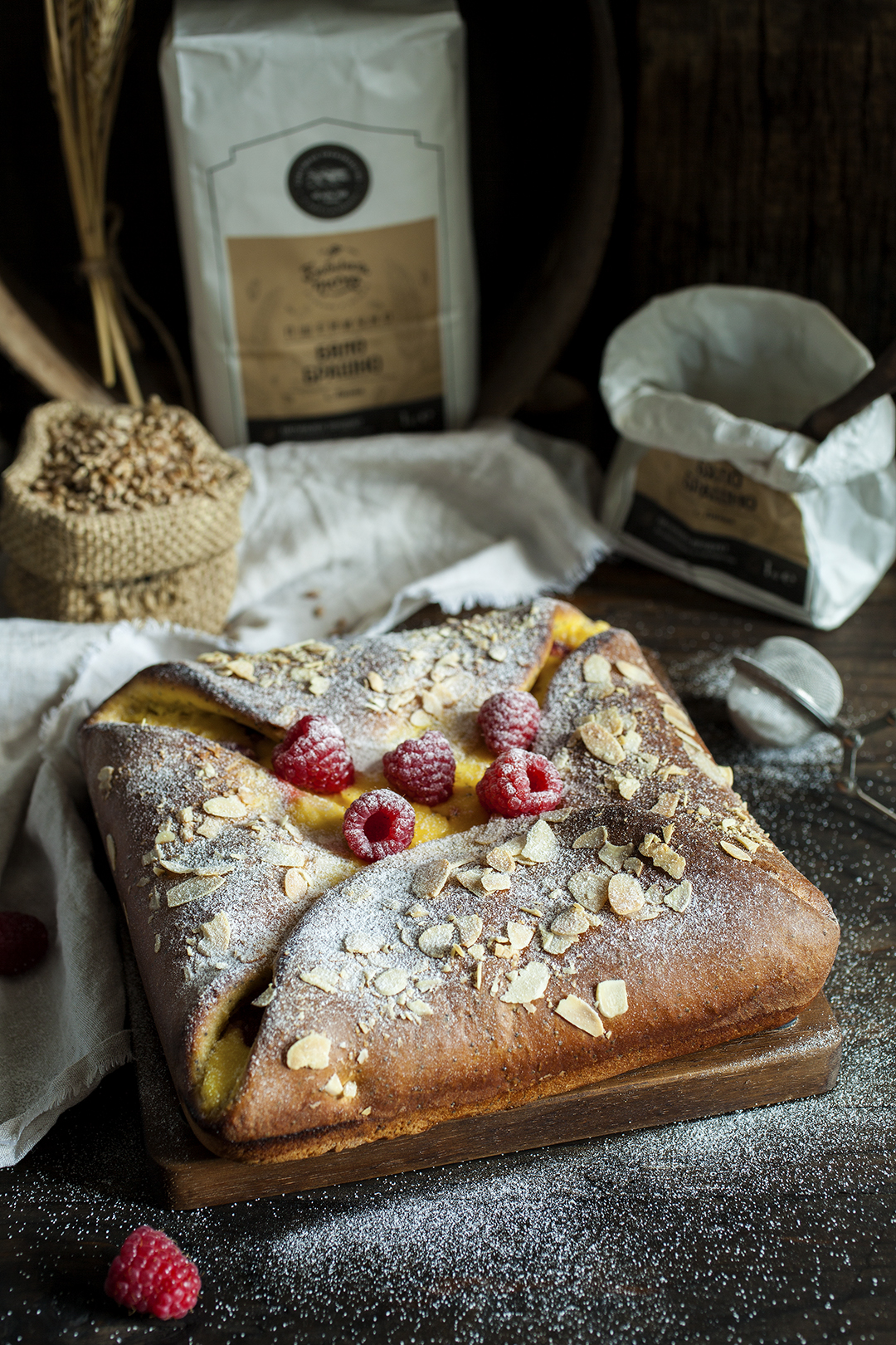 Пай с рикота и малини