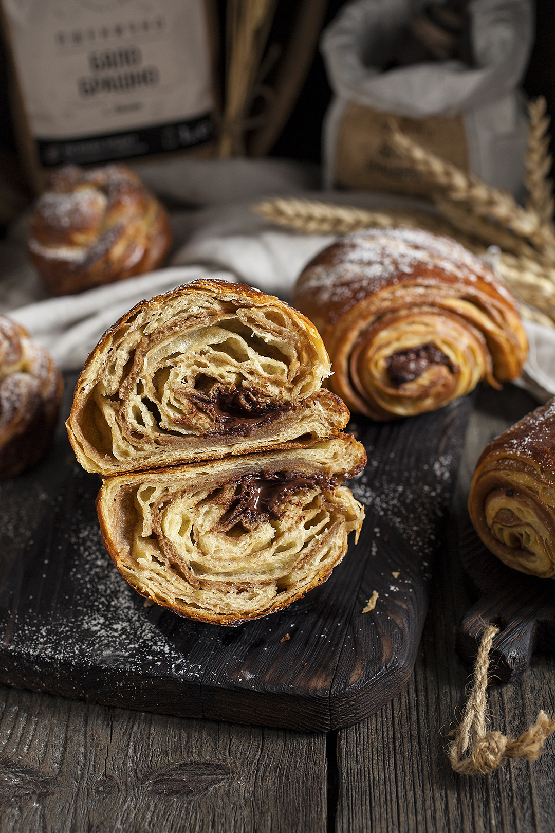 Pain au chocolat с квас и бяло брашно