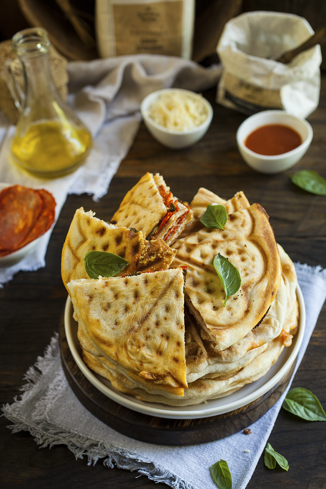 Мини пици в гофретник