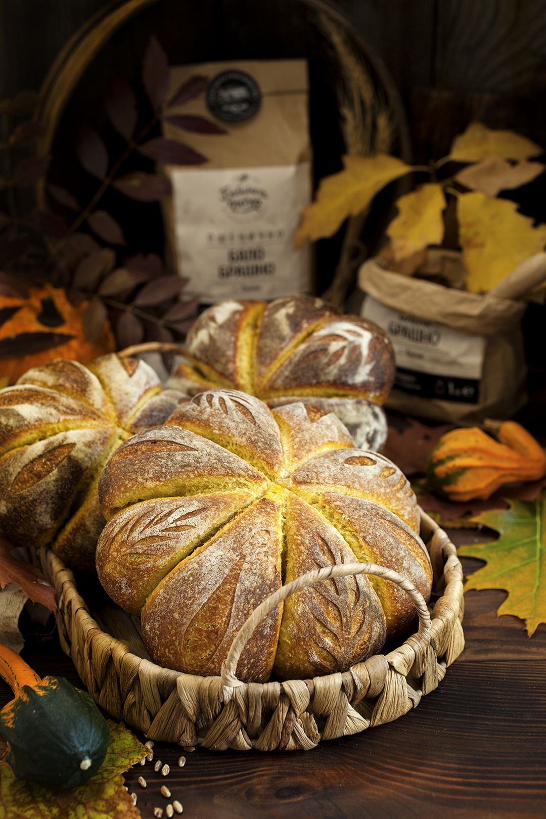 Хляб тиква с пюре от печена тиква