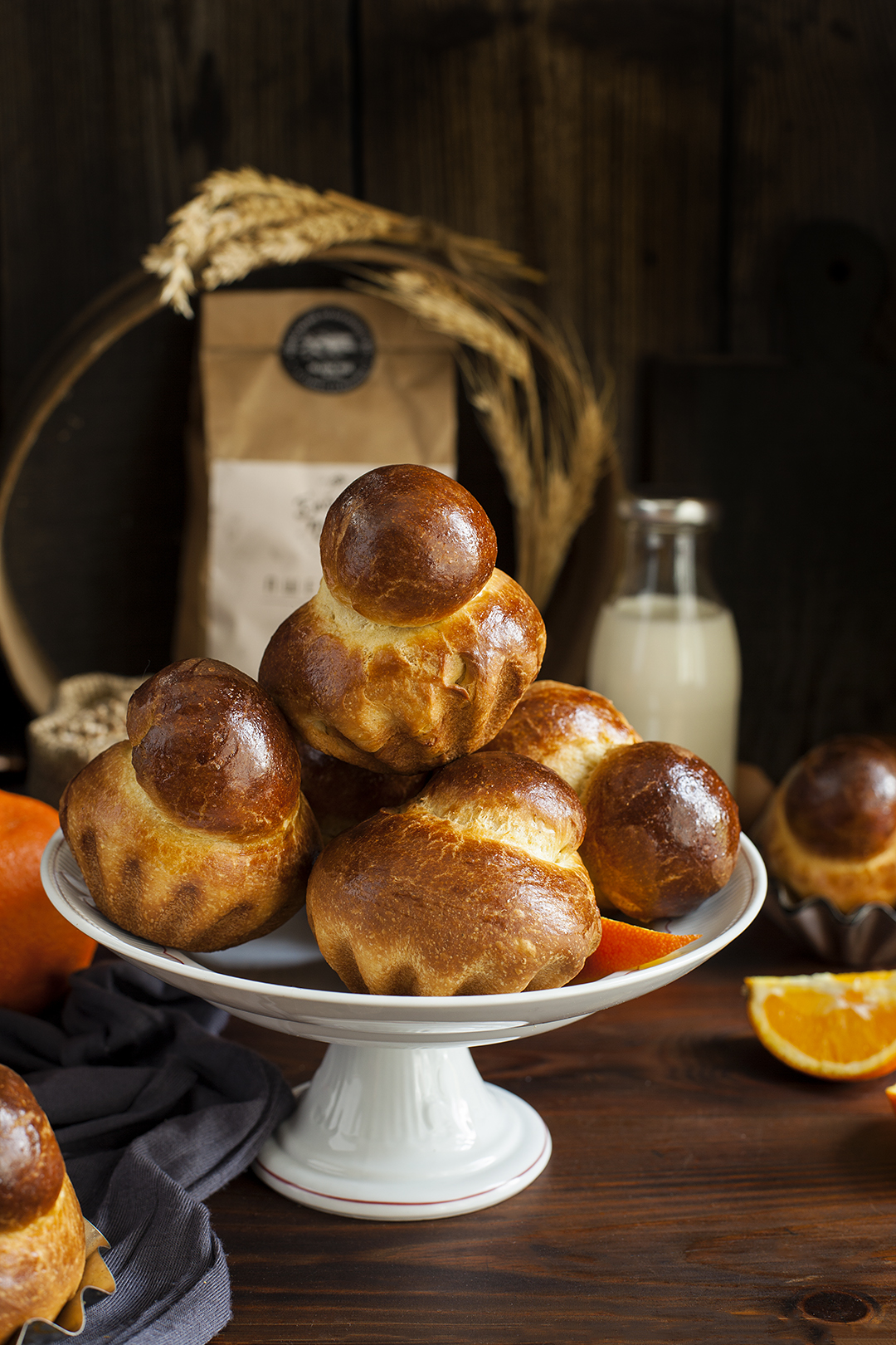 Мини бриош с портокал и шоколад