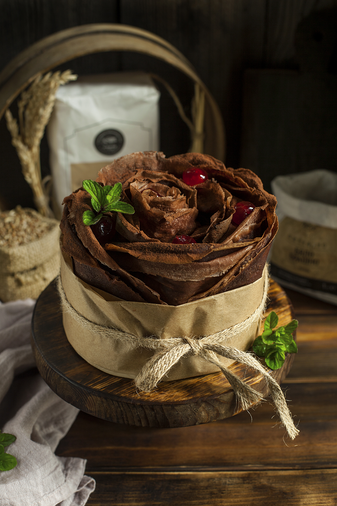 Палачинкова торта "Роза"