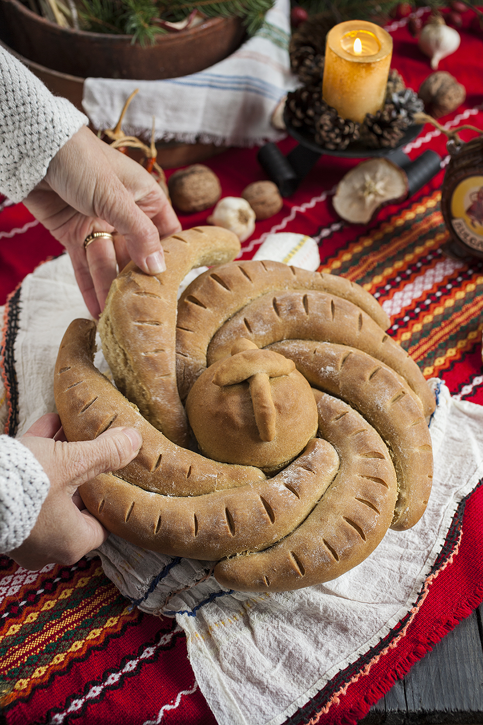 Содена питка с типово брашно за Бъдни вечер