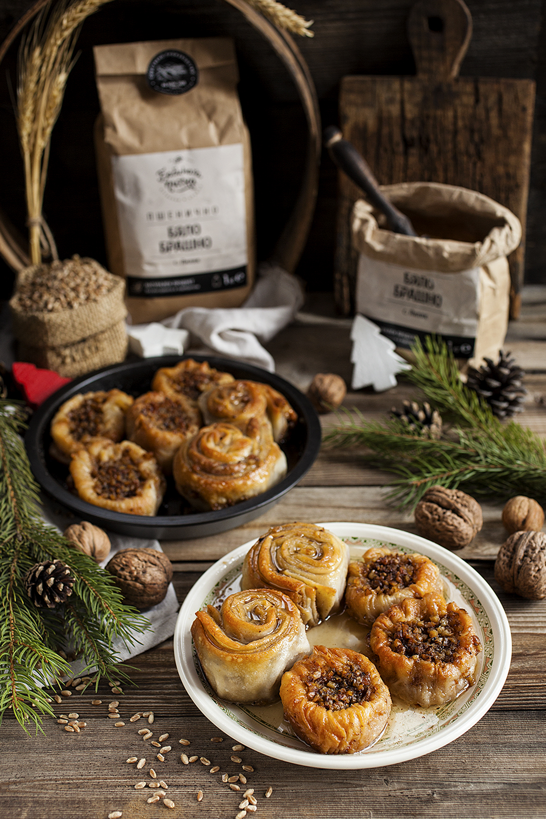 Баклава с домашни точени кори