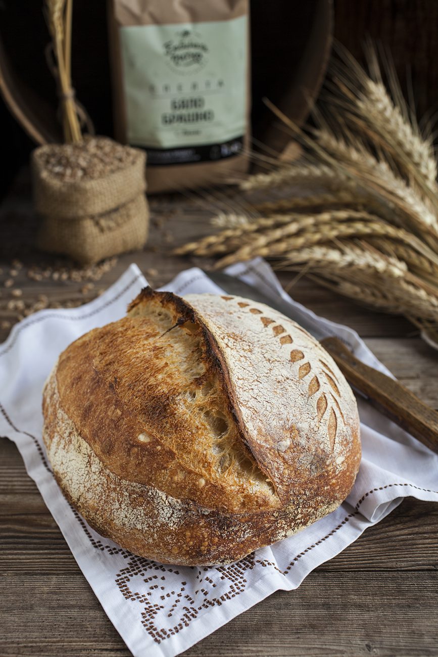 Хляб от бяла спелта с квас