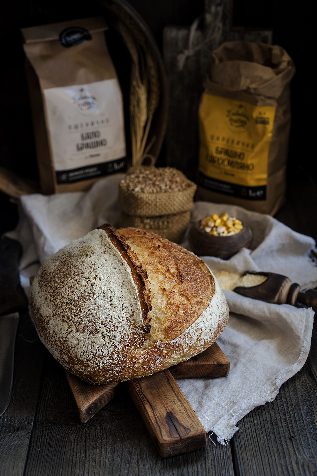 хляб с царевично брашно